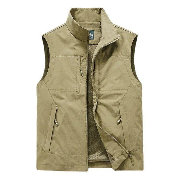 Custom Outdoor Photographer Vest – Breathable Summer Workwear with Logo Print for Volunteers and Events
