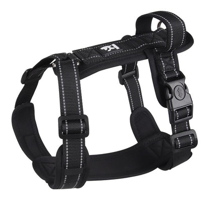 No-Pull Reflective Dog Harness and Leash Set, Escape-Proof Chest Strap for Small and Medium Dogs