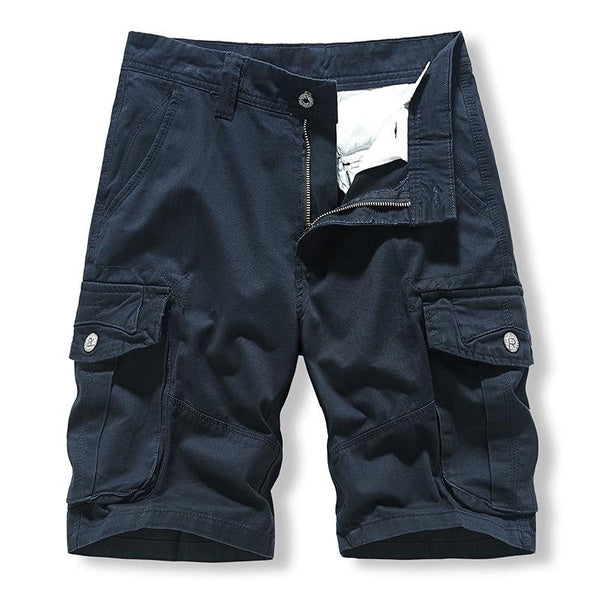 Men’s Summer Cargo Shorts, Japanese Style, Casual Loose Fit, Functional Utility Shorts, Trendy 5-Pocket Design