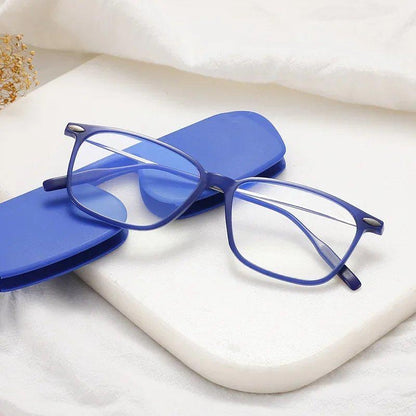 Blue Light Blocking HD Reading Glasses - Screwless Design for Clear Vision