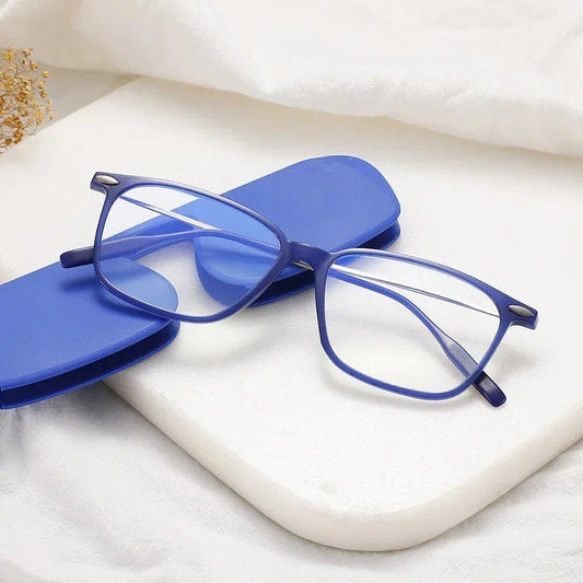 Blue Light Blocking HD Reading Glasses - Screwless Design for Clear Vision