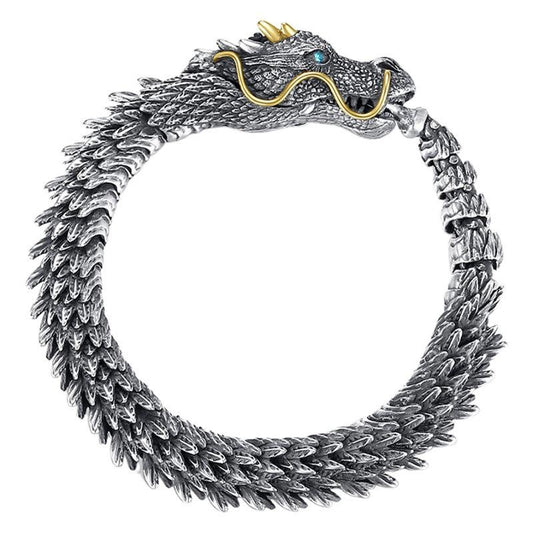 Men's Vintage Dragon Bracelet - Bold, Stylish, and Sophisticated