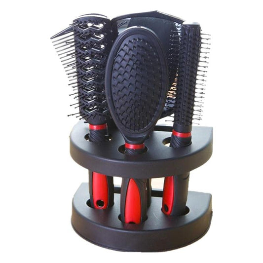 Mirror and Comb Set: 5-Piece Hair Styling Kit for Girls - Massage Brush Collection