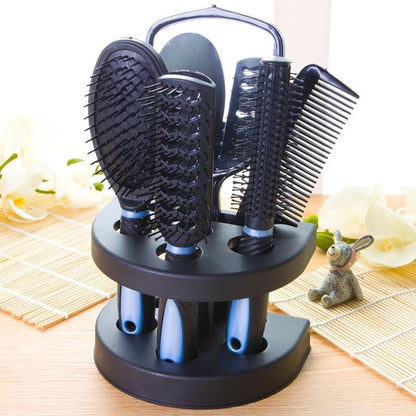 Mirror and Comb Set: 5-Piece Hair Styling Kit for Girls - Massage Brush Collection