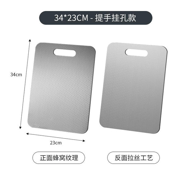 304 스테인리스 스틸 도마 - 두껍고 양면이 있는 다기능 주방 도마