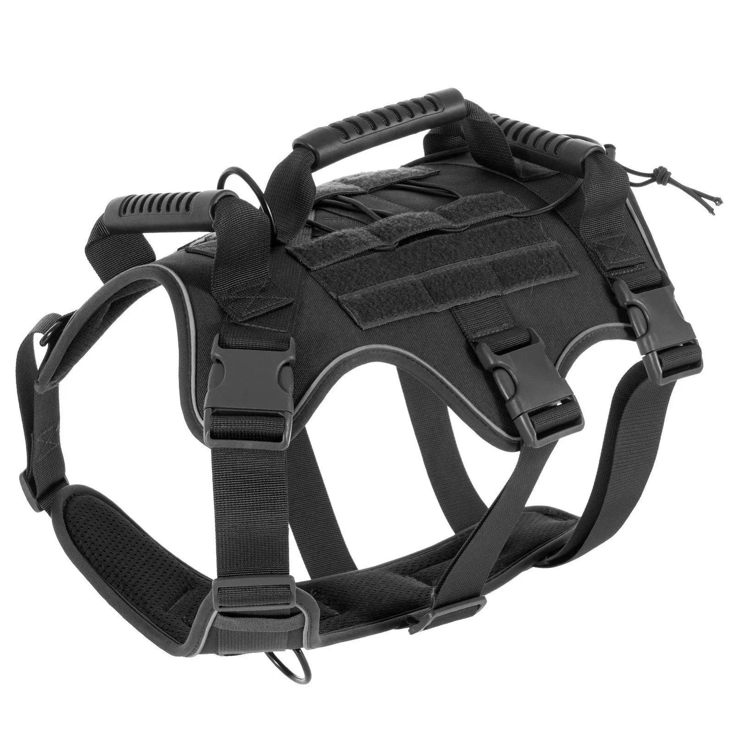 Tactical Dog Harness with Leash – Breathable, Reflective, Anti-Pull, Lightweight for Large Dogs