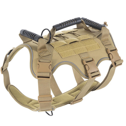 Tactical Dog Harness with Leash – Breathable, Reflective, Anti-Pull, Lightweight for Large Dogs