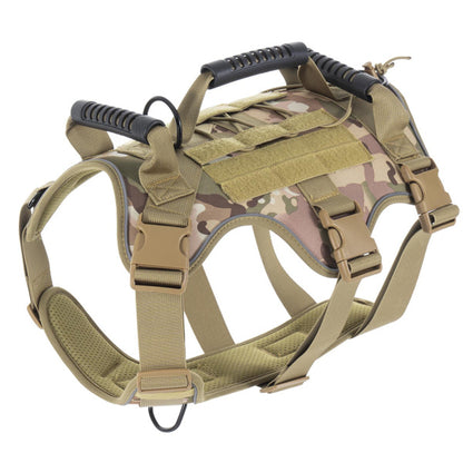 Tactical Dog Harness with Leash – Breathable, Reflective, Anti-Pull, Lightweight for Large Dogs