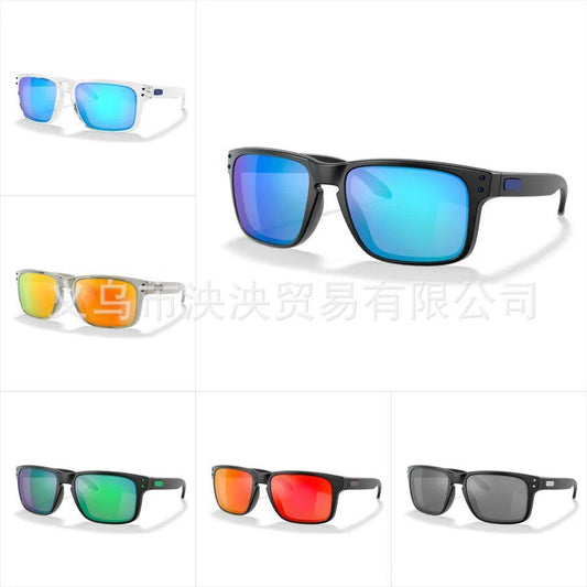 Classic O Badge Polarized Sunglasses, Fashionable Mirrored Lens Eyewear