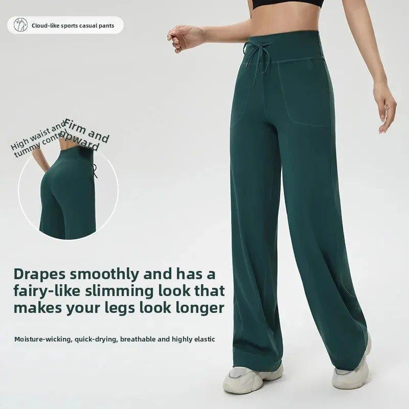 High-Waist Wide-Leg Yoga Pants for Women, Ultra-Soft, Stretchy, and Breathable Workout Trousers
