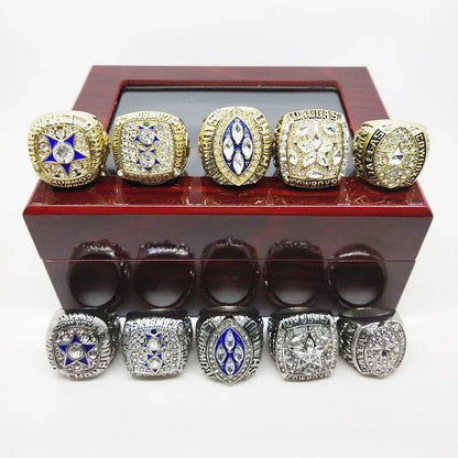 Dallas Cowboys Championship Ring Set - 5 Piece Collection for Men