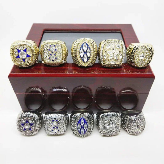 Dallas Cowboys Championship Ring Set - 5 Piece Collection for Men