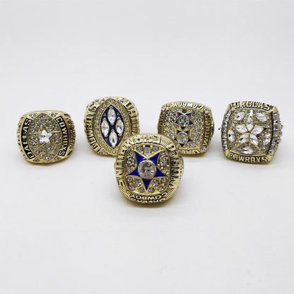 Dallas Cowboys Championship Ring Set - 5 Piece Collection for Men