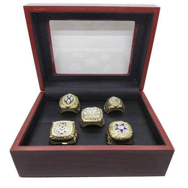 Dallas Cowboys Championship Ring Set - 5 Piece Collection for Men