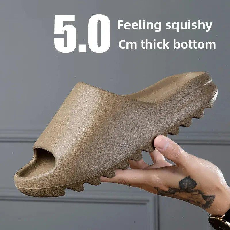 Men’s EVA Thick-Soled Slide Sandals, 480g Lightweight Comfort, Cushioned Slip-Resistant Home & Outdoor Slippers