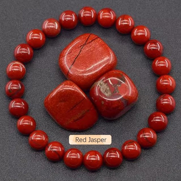 8mm Apatite Sunstone Beaded Bracelet – Handmade Natural Agate & Crystal Stone Jewelry