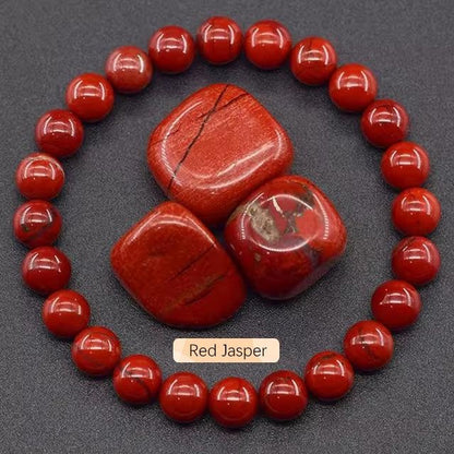 8mm Apatite Sunstone Beaded Bracelet – Handmade Natural Agate & Crystal Stone Jewelry