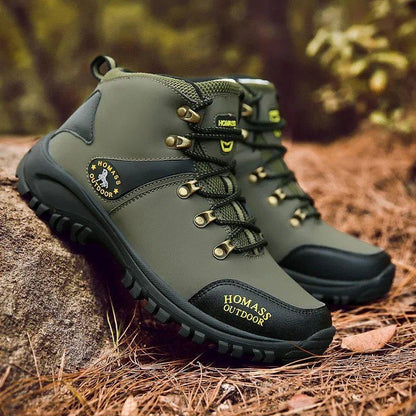 Men’s Outdoor Hiking Boots – Large Size, Durable Trekking & Combat Shoes for Autumn and Winter