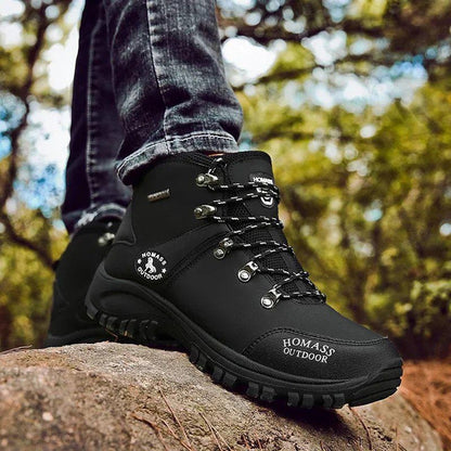 Men’s Outdoor Hiking Boots – Large Size, Durable Trekking & Combat Shoes for Autumn and Winter