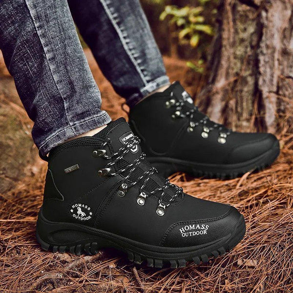 Men’s Outdoor Hiking Boots – Large Size, Durable Trekking & Combat Shoes for Autumn and Winter