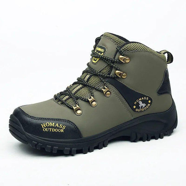 Men’s Outdoor Hiking Boots – Large Size, Durable Trekking & Combat Shoes for Autumn and Winter