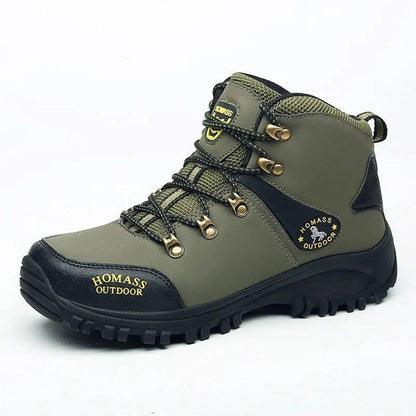 Men’s Outdoor Hiking Boots – Large Size, Durable Trekking & Combat Shoes for Autumn and Winter