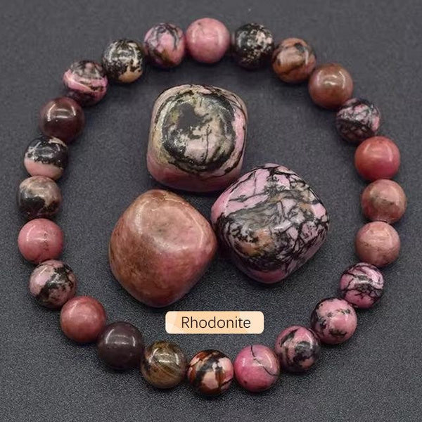 Natural Stone Agate Crystal Beaded Bracelet – Apatite & Lapis Lazuli, Unisex Fashion Jewelry