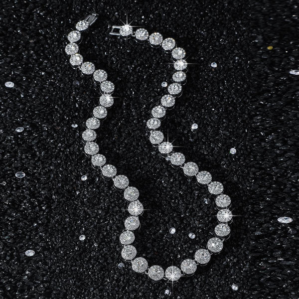 Men’s 10mm Round Diamond Chain Necklace – Hip Hop Street Style Iced Out Cuban Link Jewelry