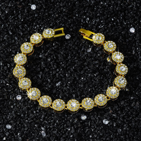 Men’s 10mm Round Diamond Chain Necklace – Hip Hop Street Style Iced Out Cuban Link Jewelry