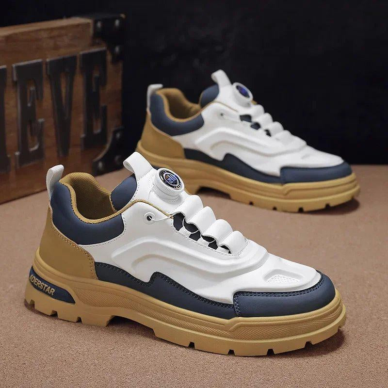 남성용 로우탑 캐주얼 마틴 부츠, 스타일리시한 아웃도어 작업화, 레트로풍 내구성 안전화