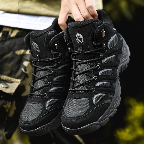 Men’s Plus Size Outdoor Hiking Boots – High Top, Stylish, All-Terrain Trekking & Camping Shoes