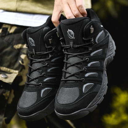 Men’s Plus Size Outdoor Hiking Boots – High Top, Stylish, All-Terrain Trekking & Camping Shoes