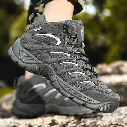 Men’s Plus Size Outdoor Hiking Boots – High Top, Stylish, All-Terrain Trekking & Camping Shoes