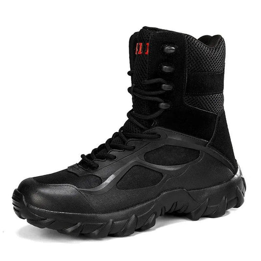 Men’s Tactical Combat Boots – High Top Outdoor Hiking, Rescue, and Training Boots for Adventure & Camping