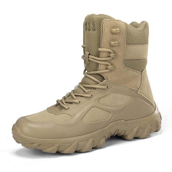 Men’s Tactical Combat Boots – High Top Outdoor Hiking, Rescue, and Training Boots for Adventure & Camping