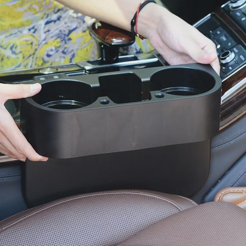 Universal Car Cup Holder Organizer with Storage Box for Seat Gap