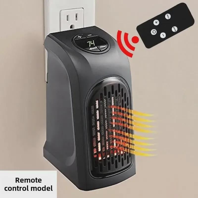 Mini Electric Heater Fan, Portable Space Heater with Thermostat, Energy Efficient Ceramic Heater for Home Office Desk Use