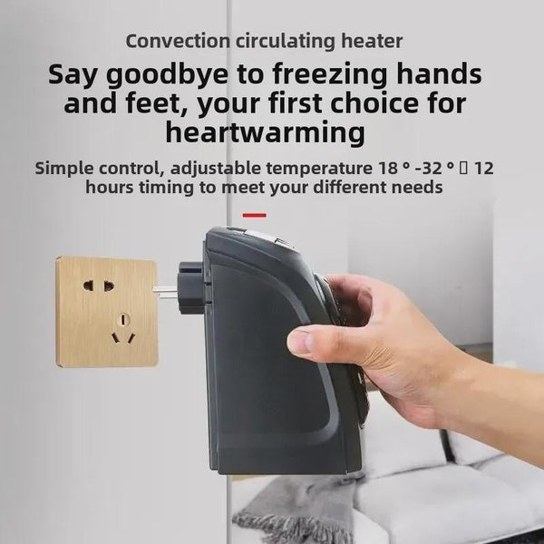 Mini Electric Heater Fan, Portable Space Heater with Thermostat, Energy Efficient Ceramic Heater for Home Office Desk Use