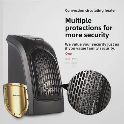 Mini Electric Heater Fan, Portable Space Heater with Thermostat, Energy Efficient Ceramic Heater for Home Office Desk Use