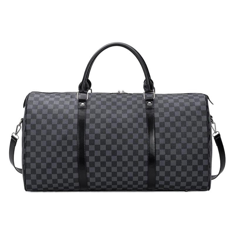 남성용 방수 더플백, 대용량 여행용 짐 가방, 어깨끈이 달린 빈티지 가죽 스포츠 더플백