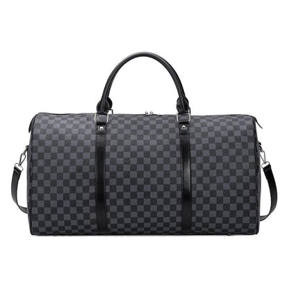 남성용 방수 더플백, 대용량 여행용 짐 가방, 어깨끈이 달린 빈티지 가죽 스포츠 더플백