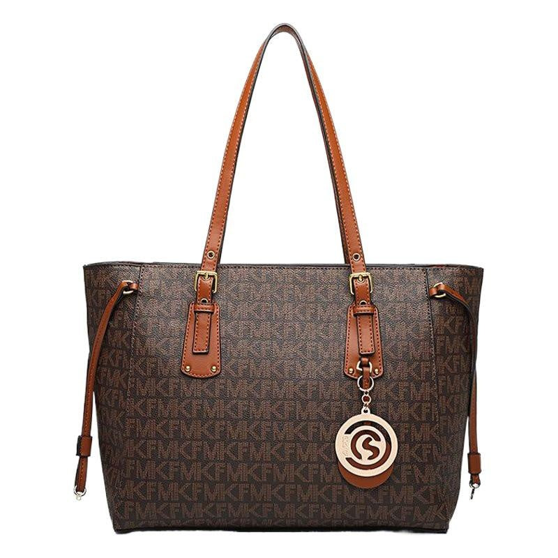 MK Large Capacity Tote Bag - Fashionable Women's Handbag, Shopper, Mommy Bag with Shoulder Strap