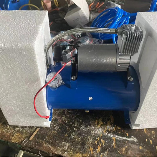 4 Trumpet Air Horn Kit with 150PSI 6L Air Tank & Compressor for Truck & Car Roof Mount