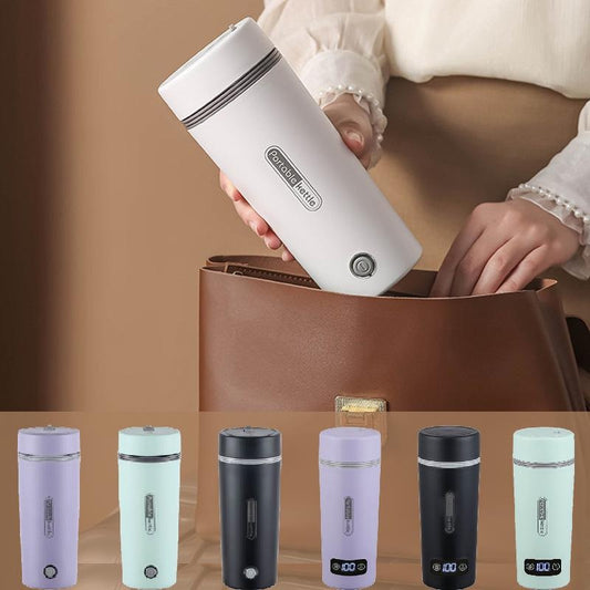 Portable Electric Kettle | Travel Water Heater Cup | 110-240V Dual Voltage | Fast Boiling for Dorms & Travel