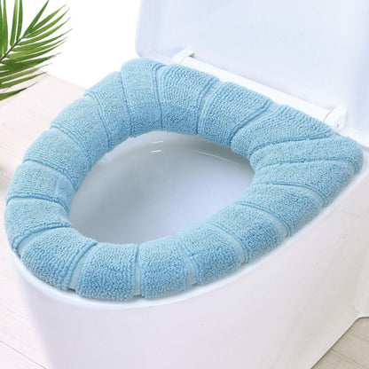 Soft Padded Toilet Seat Cover Universal Fit, Non-Slip O-Ring Design, Hygienic and Easy-Clean, Modern Nordic Colors for Home Bathroom