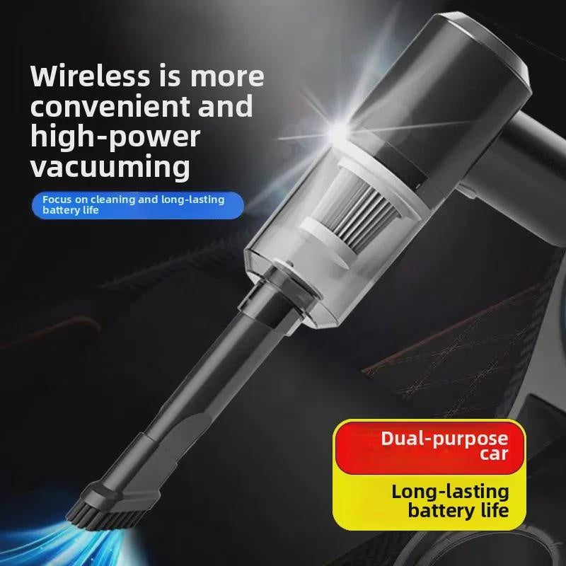 High Power Cordless Car Vacuum Cleaner, Strong Suction Handheld Portable for Car and Home Use
