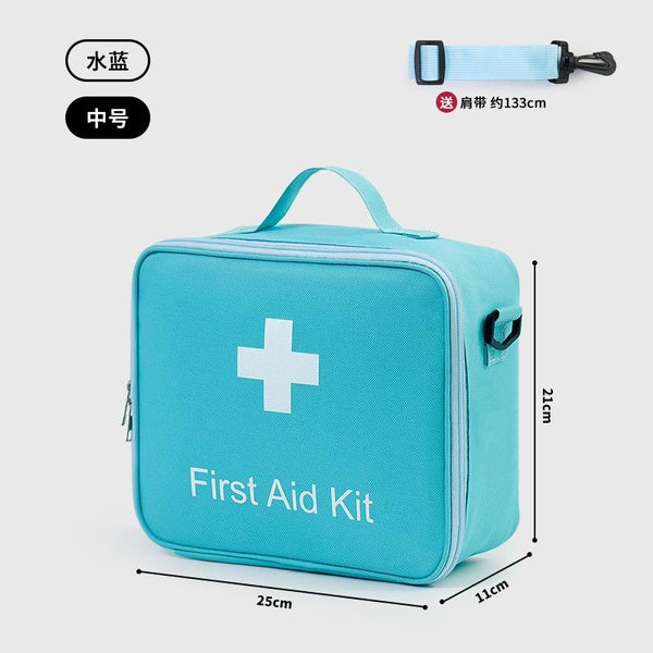 Large Capacity Family First Aid Kit, Crossbody Medical Bag for Emergency Supplies & Travel