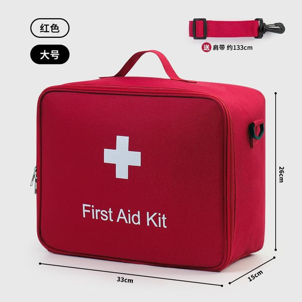 Large Capacity Family First Aid Kit, Crossbody Medical Bag for Emergency Supplies & Travel