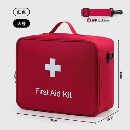 Large Capacity Family First Aid Kit, Crossbody Medical Bag for Emergency Supplies & Travel