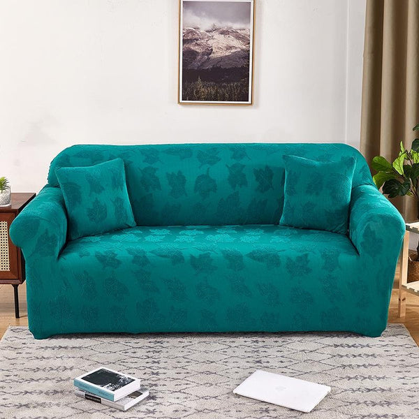 Heavyweight Stretch Knitted Jacquard Sofa Cover, Elastic Full Coverage Slipcover for Sectional Couches